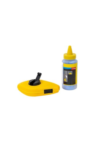OEM Chalk Line, 15 m, Blue Powder, Yellow