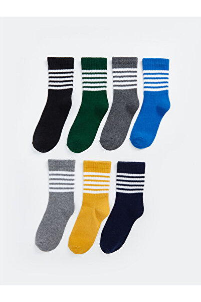 LC Waikiki Sparkling Choices from Shining Store Striped Boys' Socks 7-Pack