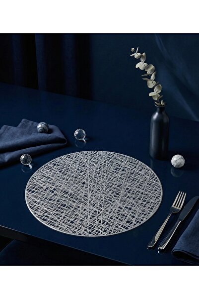 zyntech Lüks Metalik Görünümlü Gümüş Renk Lazer Kesim Amerikan Servis - Şık S...