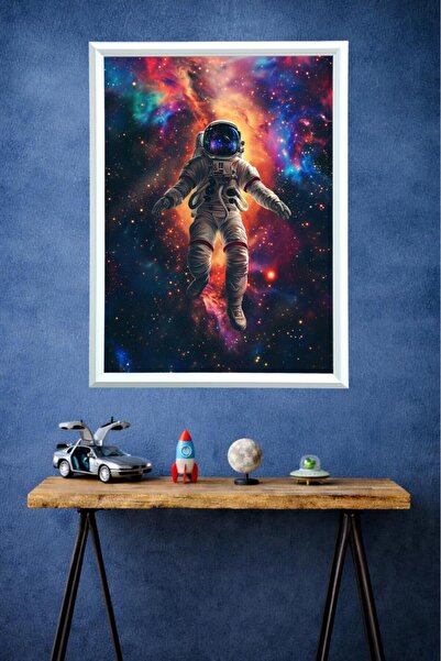 LUXRN Astronaut Universe Space Themed Modern Art Framed Wall Painting Series