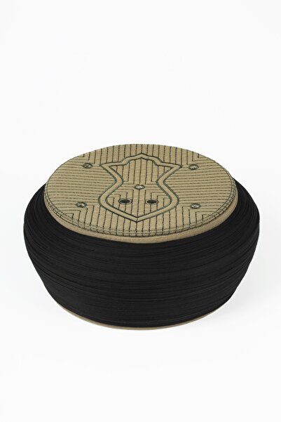 Sarıkhane ساري نماز - قماش أسود - طاقية خضراء - ساري دائري - نالي شيريف - 5 أ...