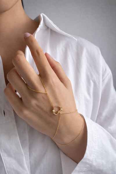 Ressia Heart Butterfly Stone Model Şahmeran