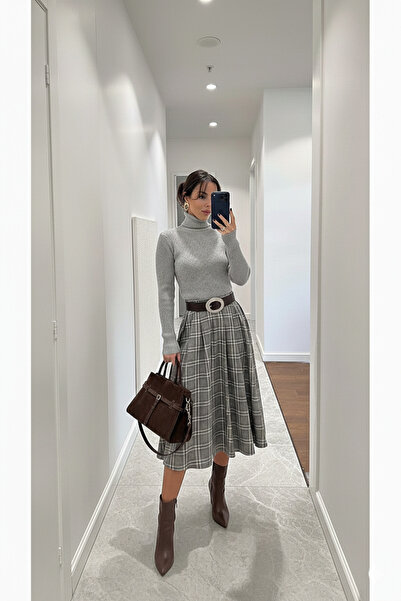 bmd Kadın Slimfit Balıkçı Yaka Kazak