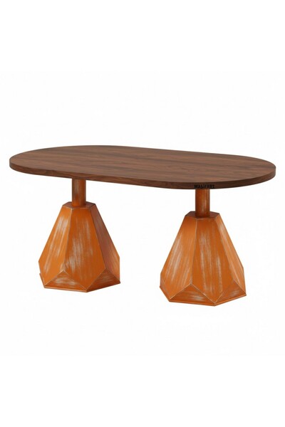 Masifart Guilie 200 Lük Pırlanta Oval Yemek Masası