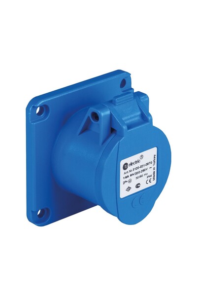 TP ELECTRİC 3120-322-0975 Vidalı Bağlantı IP44 3x16A CEE Norm Makine Prizi