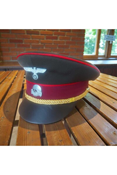 kho military design Haki Renk Ww2 Genel SS General Siperli Şapka (55-59 Numara)
