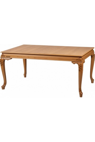 Masifart Novella 170 cm Oymalı Açılır Dikdörtgen Yemek Masası