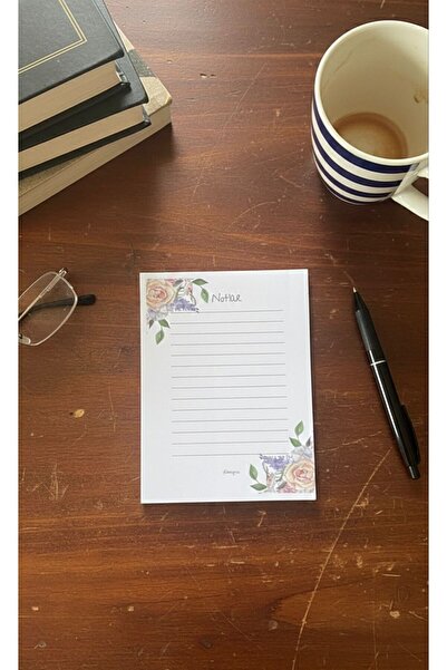 İmajmix دفتر ملاحظات بنمط زهور مقاس A6 - 50 ورقة، ورق سميك 120 جرام |   دفتر ...