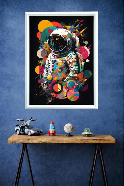 LUXRN Astronaut Universe Space Themed Modern Art Framed Wall Painting Series