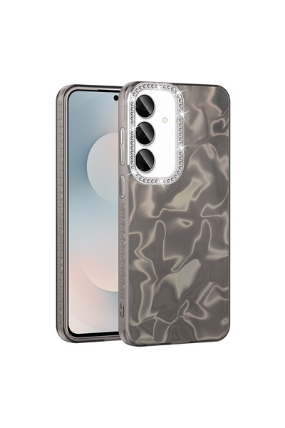 zore Galaxy S24 Fe Case with Airbag and Shiny Stone Detail Design Sys Esila C...