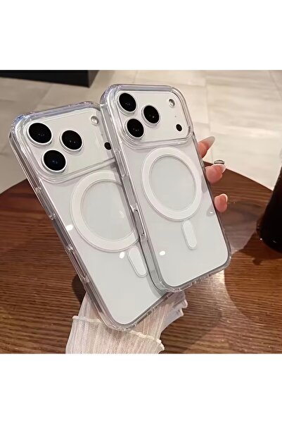 Yasee Şeffaf iphone 17 promax Magsafe Uyumlu Kılıf Düşmeye ve Darbeye Karşı D...