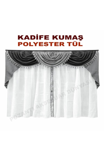 pozantiaksesuardunyasi ستارة سرير مخملية للشاحنات والعربات - حاجز خلفي لحجرة ...