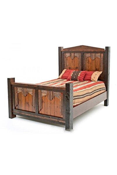 Masifart Pinea Tek Kişilik Ağaç Karyola Masif Ahşap Eskitme