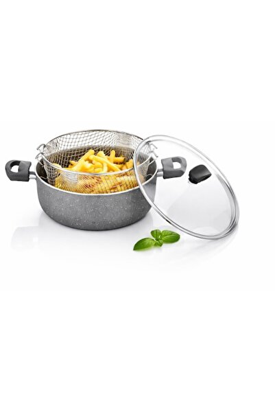 papilla Fred 24 cm potato fryer, frying basket and glass lid