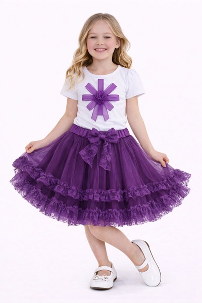 Nacar 23 Nisan 29 Ekim Gösteri Kıyafeti Kız Çocuk Modeli Badi Modeli Tütü Ete...