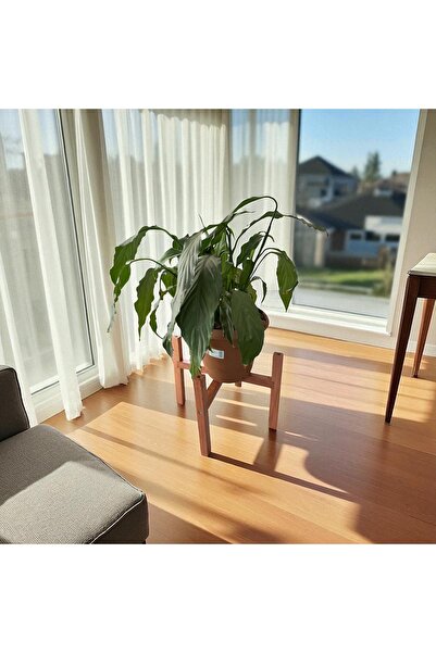 Moxo Store Ahşap Dekoratif Saksı Standı Çiçek Saksı Altlığı Raf Çiçeklik Stant