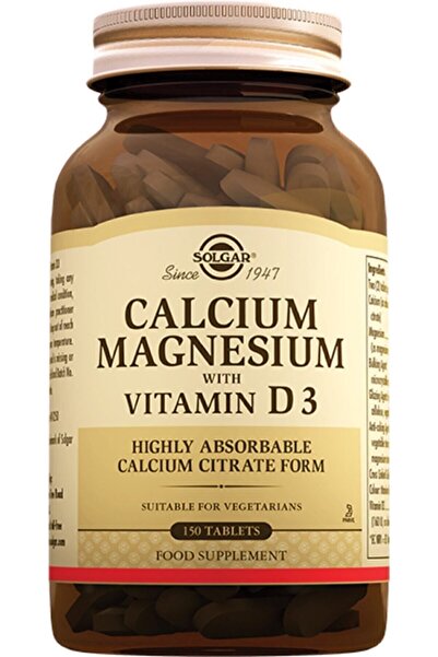 Solgar Calcium Magnesium Vitamin D3 150 Tablets