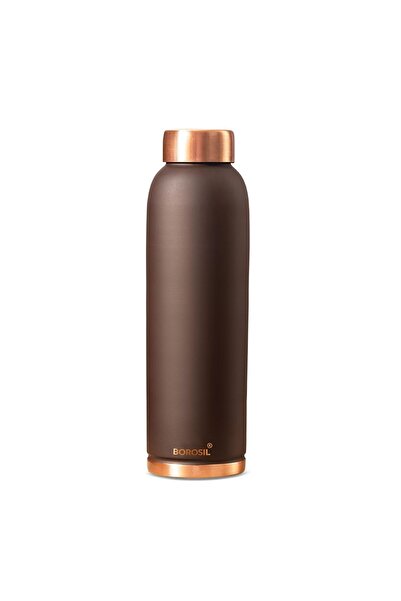 Borosil Colour Copper bottle 1 Litre, Brown 100% Pure Copper, BPA Free & Leak...