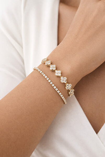 FASHİON JEWELRY Gümüş Renkli Van Cleef Bileklik