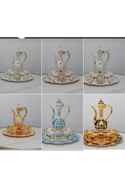 ozbience Hac Umre Zemzem Takımı Sunumluk Lüx Renkli Gold ve Gümüş Model