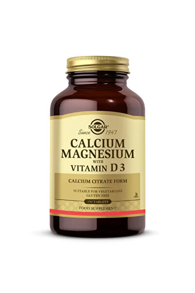 Solgar Calcium Magnesium Vitamin D3 150 Tablets