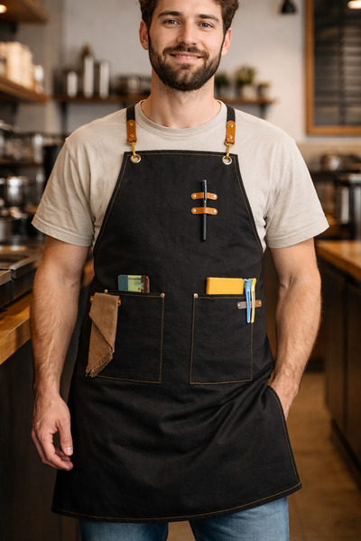 NorthStyle Master Chef Profesyonel İş Önlüğü – Cafe Restoran Barista Garson A...