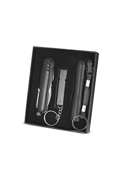 SEDEF SİLVER Deprem Acil Durum Seti 3’lü Paket - Kamp Çok Fonksiyonlu Çakı, G...