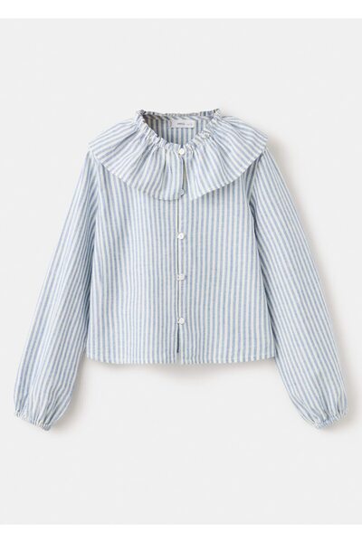 MANGO Kids Babydoll çizgili gömlek