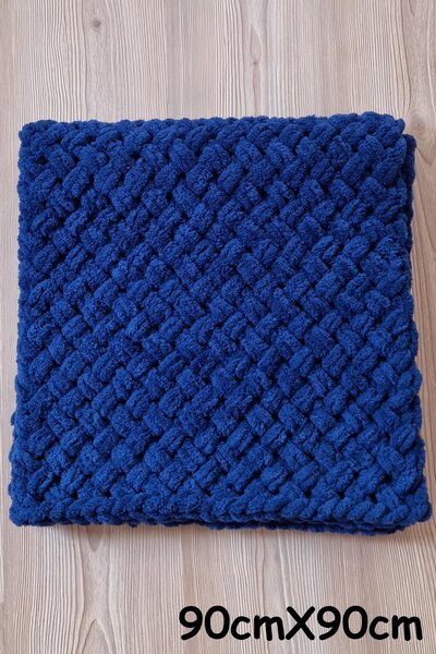 Şirin Yün Alize Puffy Battaniye 58-Lacivert