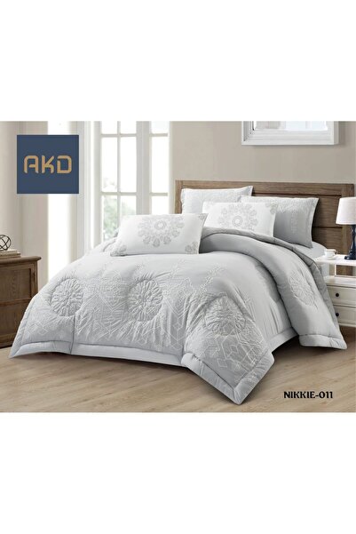 AKD Elegant embroidered summer bedspread set, double size, 6 pieces, king size