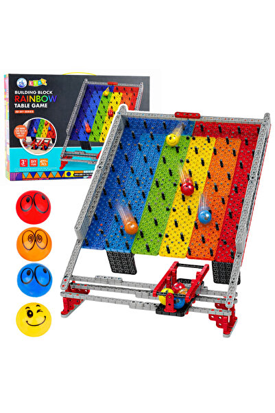 Three top online Blocuri de tablă curcubeu, pistă cu bile, joc de prinderea m...