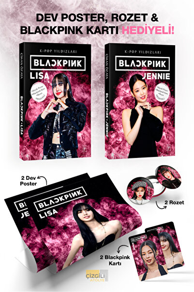 Parodi Yayınları Blackpink Lisa ve Jennie K-pop Biyografi Kitabı - Maske, Dev...