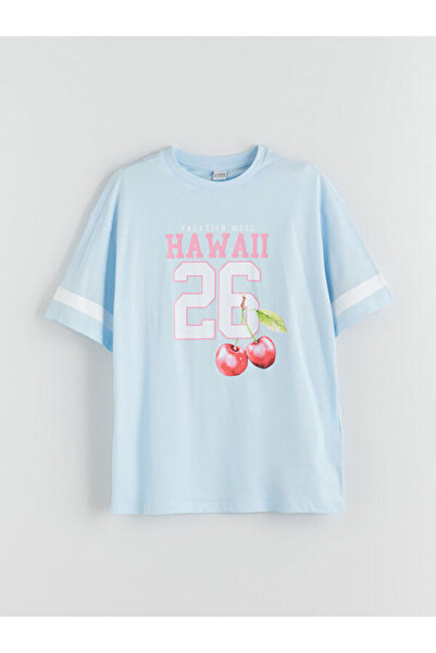 LC Waikiki منتجات فريزن ستور التي لا مثيل لها I تي شيرت بناتي بياقة صفرية من ...