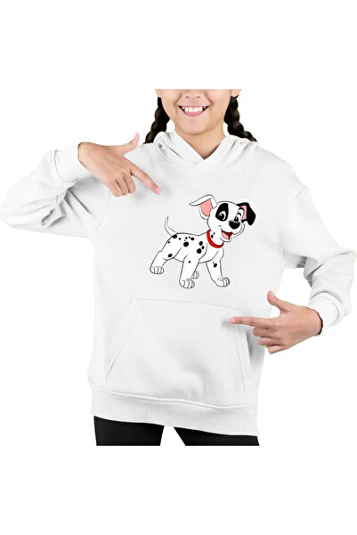 OEM Hanorac Copii Fete 101 Dalmatieni Patch Catelus Dalmatian