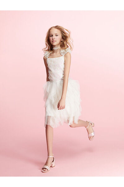 LC Waikiki Rmz Gi̇yi̇m Farkiyla Sequined Girls' Evening Dress