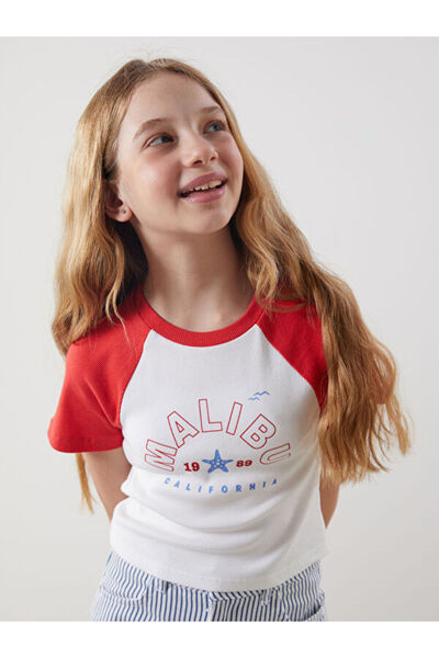 LC Waikiki منتجات فريزن ستور التي لا مثيل لها I تي شيرت قصير للفتيات مطبوع عل...