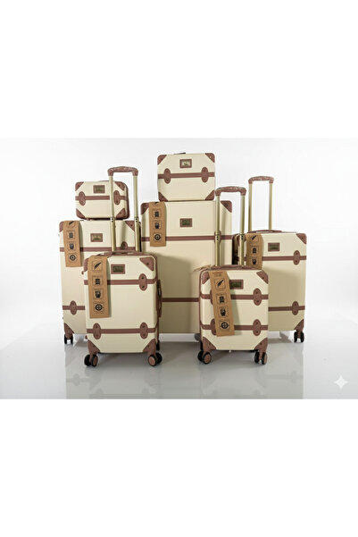 AMENAT طقم حقائب سفر كلاسيك 7 قطع بخامة متينة وعجلات مرنة وسلسة - قفل أمان - ...