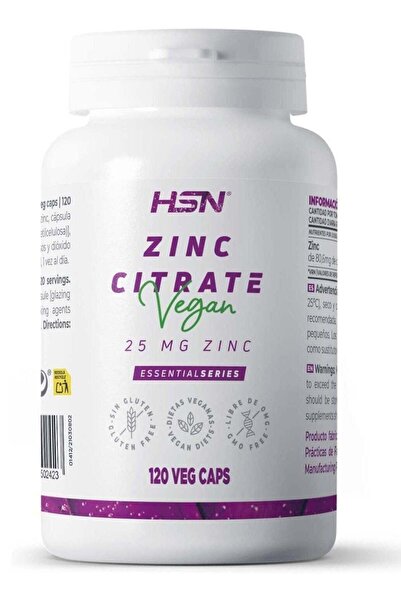 Hsn ZINC CITRATE (25mg ZINC) - 120 veg caps