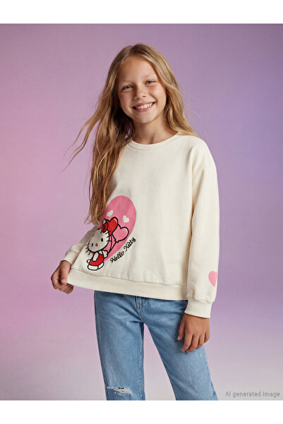 LC Waikiki Özmarka Noul sezon Hanorac pentru fete cu imprimeu Hello Kitty