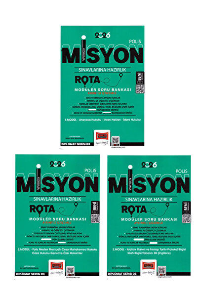 Yargı Yayınları 2026 Misyon Koruma Sınavlarına Hazırlık Rota Modüler Soru Ban...