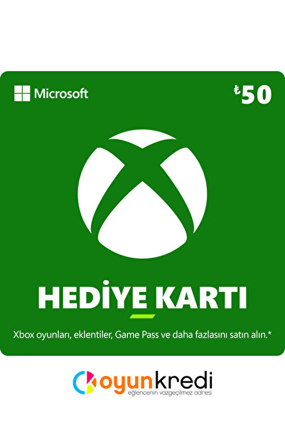 oyunkredi xBox 50 TL Hediye Kartı