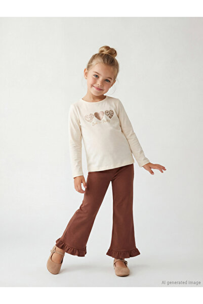 LC Waikiki Tricou și colanți pentru fete cu imprimeu Sparkly Choices de la Sh...