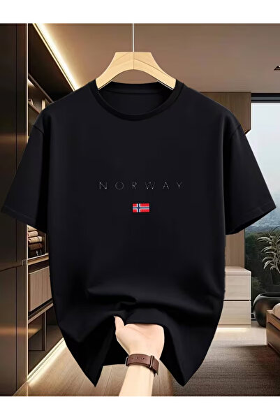 CLASSY.MODA Tricou premium din bumbac negru