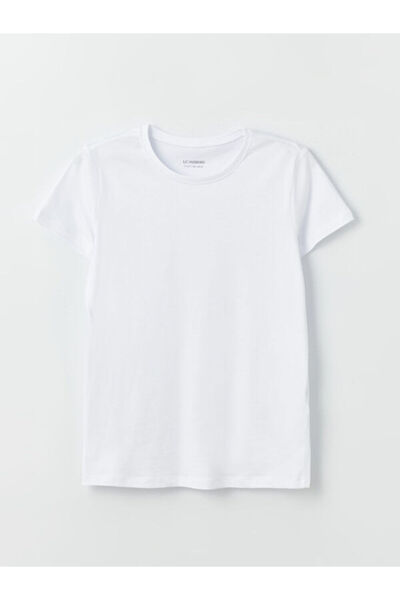 LC Waikiki Tricou pentru fete cu mânecă scurtă, cu guler Roba Zero, Classic, ...