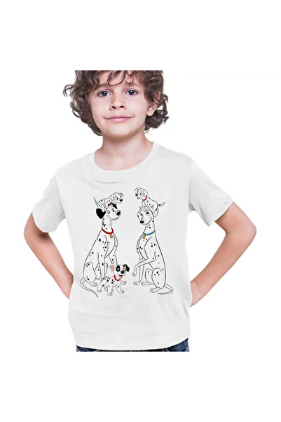 OEM Tricou Copii Baieti 101 Dalmatieni Pongo Perdita Familie Catelusi
