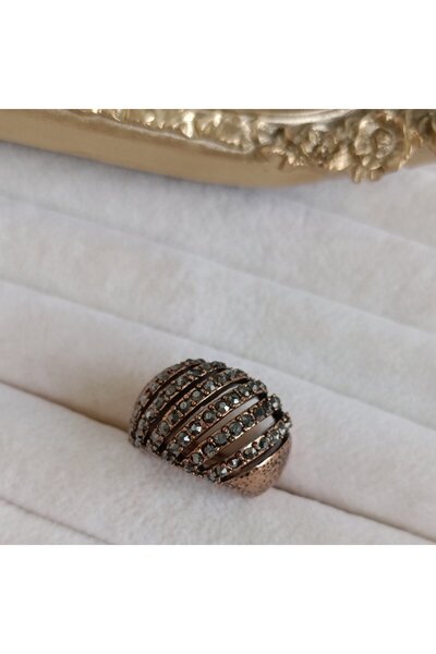 LENTE AKSESUAR 100% Pure Copper Color-Changing Natural Stone Adjustable Authe...