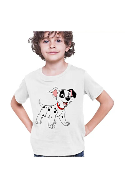OEM Tricou Copii Baieti 101 Dalmatieni Patch Catelus Dalmatian
