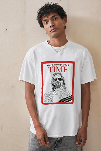 Tee&more. تي شيرت مطبوع عليه Big Lebowski Man of the Year للجنسين مقاس كبير