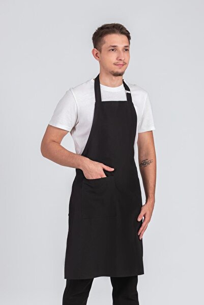 ozbience Erkek Boyundan Asmalı Mutfak ve Barista Şef Önlüğü, şık ve fonksiyonel