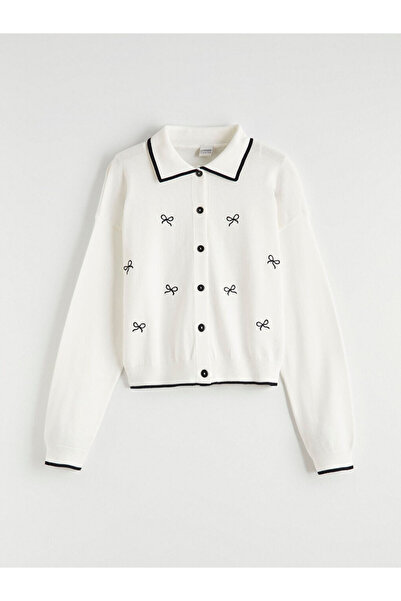 LC Waikiki Sparkling Choices by Shining Store Devrik Roba Collar Bow Embroide...